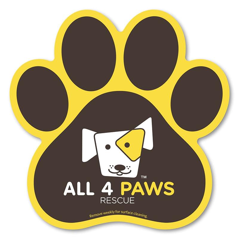 Large Paw Car Magnet 5.75 x 5.75