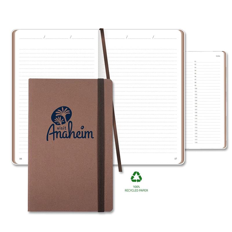 Carapace Medio White Recycled Pg Lined Journal
