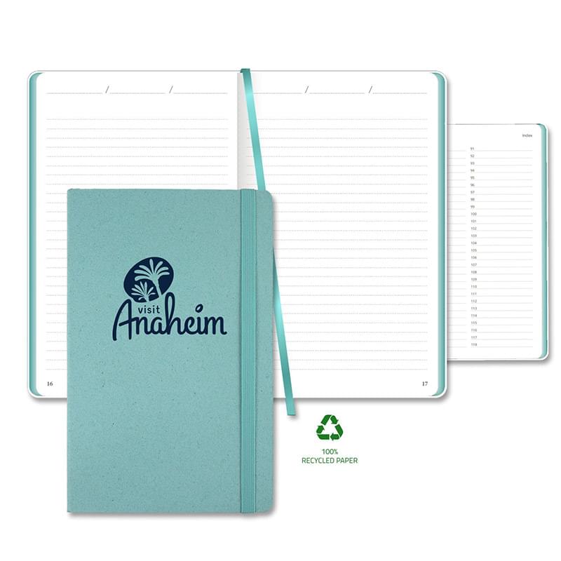 Carapace Medio White Recycled Pg Lined Journal