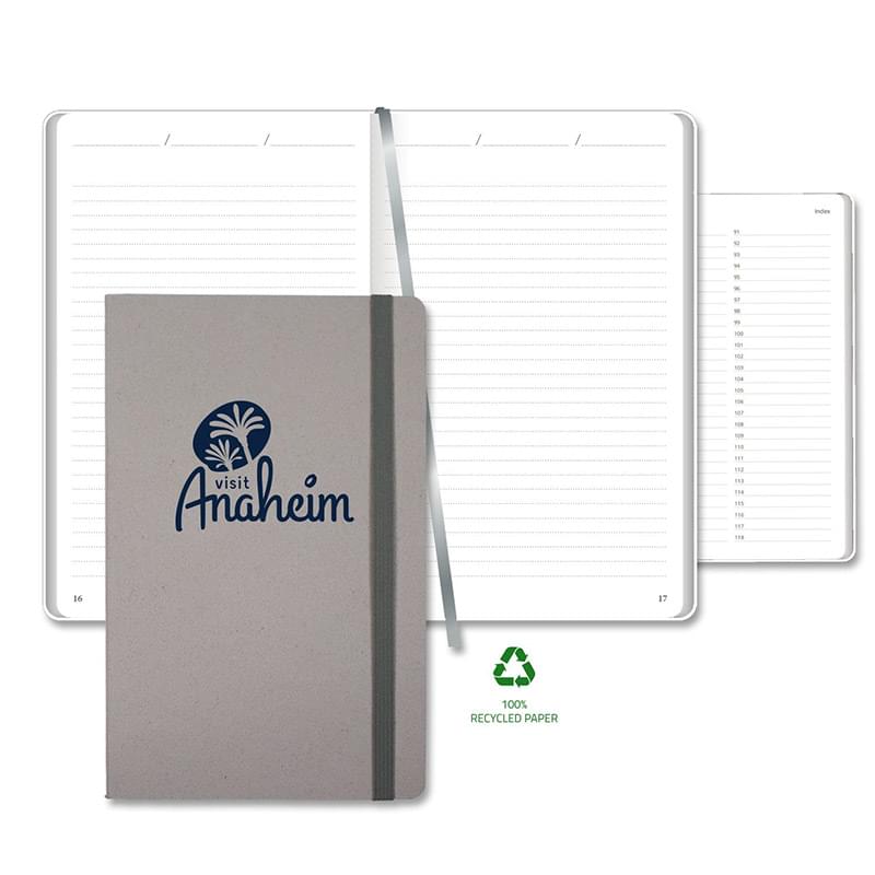 Carapace Medio White Recycled Pg Lined Journal