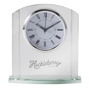 Arch Glass Desk Clock