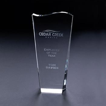 7 3/4" Clear Wave Top Award
